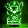 Kids Rocky's Head Paw Patrol Personalized Gift Color Changing LED Lamp Night Light