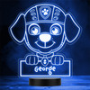 Kids Zuma's Head Paw Patrol Personalized Gift Color Changing LED Lamp Night Light