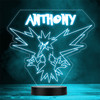 Pokemon Zapdos Personalized Gift Color Changing LED Lamp Night Light