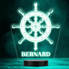 Ship's Wheel Sailing Nautical Personalized Gift Color Changing LED Lamp Night Light Ship's Wheel Sailing Nautical Personalized Gift Color Changing LED Lamp Night Light