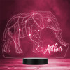 3D Style Geometric Elephant Personalized Gift Color Changing LED Lamp Night Light