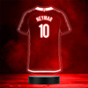 English Football Soccer Shirt Neymar Sports Fan World Cup Personalized Gift Color Lamp Night Light