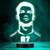 Ronaldo R7 English Football Soccer World Cup Personalized Gift Color Changing LED Lamp Night Light