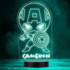 Baby Hero Captain America Superhero Personalized Gift Any Color LED Lamp Night Light