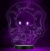 Kids Cute Elephant Love Personalized Gift Color Changing LED Lamp Night Light