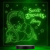 Kids Cute Sleeping Koala Bear Square Personalized Color Changing Lamp Night Light