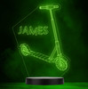 Kids Scooter Name Personalized Gift Color Changing LED Lamp Night Light