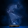 Koi Carp Fish Fishing Personalized Gift Color Changing LED Lamp Night Light