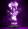 Minnie Mouse Spotty Skirt Personalized Gift Color Changing LED Lamp Night Light