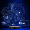 Racer Giraffe Monster Truck Personalized Gift Color Changing LED Lamp Night Light
