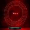 Geometric Circle Ring Personalized Gift Color Changing LED Lamp Night Light