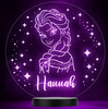 Girls Elsa Frozen Stars Personalized Gift Color Changing LED Lamp Night Light