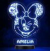 Girls Minnie Mouse Winking Face Personalized Gift Color Changing Lamp Night Light Girls Minnie Mouse Winking Face Personalized Gift Color Changing Lamp Night Light