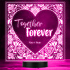 Together Forever Valentine's Day Personalized Gift Color Lamp Night Light