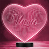 3D Geometric Mum or Mom Mother's Day Personalized Gift Color Changing Lamp Night Light