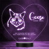 Cat Pet Loss Memorial Forever In My 3 Personalized Gift Color Lamp Night Light