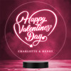 Happy Valentine's Day Lettering Personalized Gift Color Changing Lamp Night Light Happy Valentine's Day Lettering Personalized Gift Color Changing Lamp Night Light