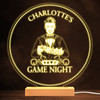 Casino Playing Cards Dealer Game Night Personalized Gift Warm White Lamp Night Light
