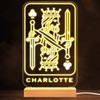 King Of Club Playing Card Gambling Player Personalized Gift Lamp Night Light