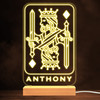 King Of Diamonds Playing Card Gambling Player Personalized Gift Lamp Night Light