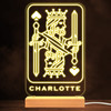 King Of Spades Playing Card Gambling Player Personalized Gift Lamp Night Light