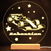 Racing Car Stars Motorsport Fan Personalized Gift Warm White Lamp Night Light