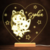 Gabby's Dollhouse Stars Heart Kid's TV Show Personalized White Lamp Night Light