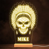 Cool Indian Style Skull Feathers Gothic Personalized Gift Lamp Night Light