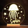 Stars Jellyfish Sea Creature Warm White Lamp Personalized Gift Night Light