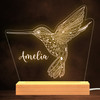 Hummingbird Pretty Personalized Gift Warm White Lamp Night Light