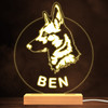 Shepherd Dog Pet Silhouette Warm White Lamp Personalized Gift Night Light