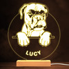 Boxer Dog Pet Silhouette Warm White Lamp Personalized Gift Night Light