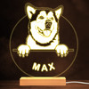 Alaskan Malamute Dog Pet Silhouette Warm Lamp Personalized Gift Night Light