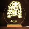 Cocker Spaniel Dog Pet Silhouette Warm White Lamp Personalized Gift Night Light