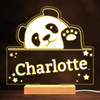 Cute Panda & Stars Warm White Lamp Personalized Gift Night Light