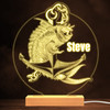 Detailed Lamp Anchor & Fish Angler Warm White Lamp Personalized Gift Night Light