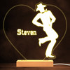 Heart Dancing Cowboy Warm White Lamp Personalized Gift Night Light