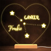 Constellations Zodiac Sign Cancer Personalized Gift Lamp Night Light