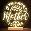 Worlds Best Mother Mother's Day Round Personalized Gift Lamp Night Light