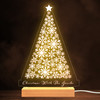 Christmas Tree Made From Snowflakes Family Personalized Gift Lamp Night Light