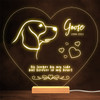 Dog Beagle Memorial Pet Loss Personalized Gift Warm Lamp Night Light