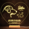 Dog Golden Retriever Dog Memorial Pet Loss Personalized Gift Warm Lamp Night Light
