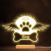 Pet Paw Angel Wings Memorial Loss Always In Our Personalized Gift Lamp Night Light