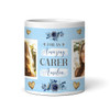 Amazing Carer Gift Blue Flowers Photo Coffee Tea Cup Personalized Mug