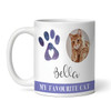 My Favourite Cat Lovers Gift Purple Photo Coffee Tea Cup Personalized Mug