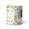 Thank You Teacher Gift Pattern Photo Coffee Tea Cup Personalized Mug