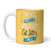 This Mug Belongs To Best Cat Sitter Gift Yellow Coffee Tea Cup Personalized Mug