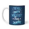 This Mug Belongs To Best Vicar Gift Blue Coffee Tea Cup Personalized Mug