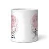 Wedding Flower Girl Gift Pink Rose Coffee Tea Cup Personalized Mug