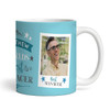 Worlds Best Manager Gift Blue Photo Coffee Tea Cup Personalized Mug